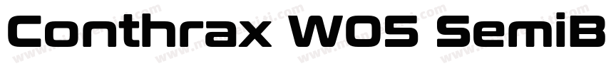 Conthrax W05 SemiBo字体转换